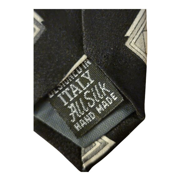 Claudio Gatti Abstract Multicolor Handmade Silk Tie, Designed In Milan,‎ Italy - Picture 2 of 4